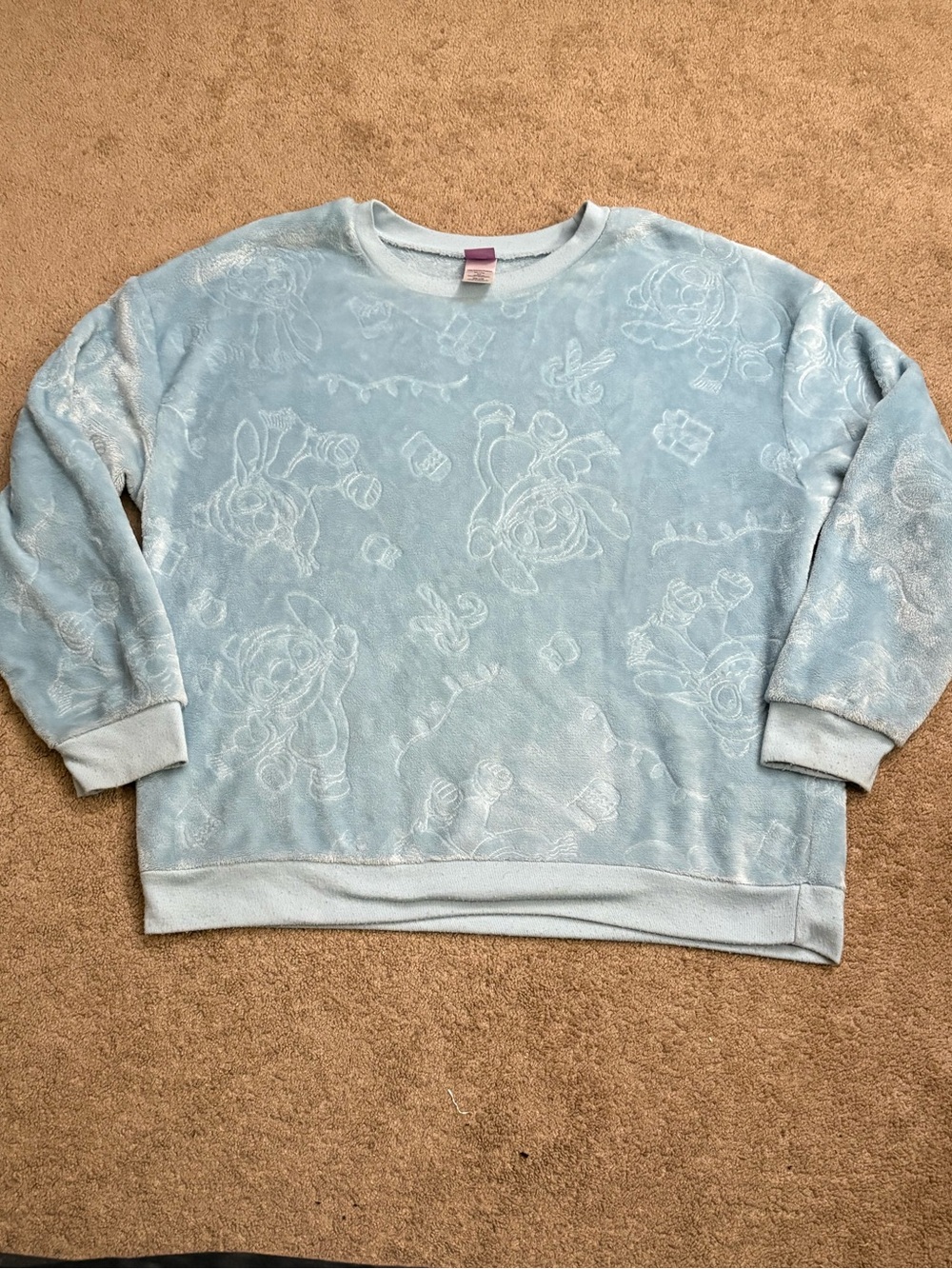 Disney Lilo And Stitch Women’s XXL 19 Fuzzy Christmas Sweater Christmas Stitch